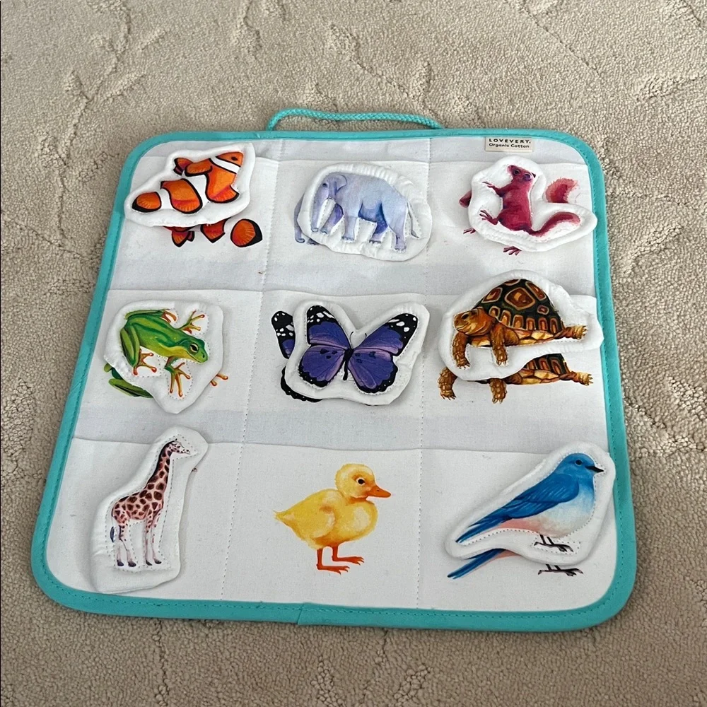 Lovevery Quilted Critter Pockets from Play Kit - Picture 3 of 7